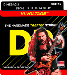 Ηλεκτρικής Κιθάρας Χορδές DR DIMEBAG  DARRELL TREATED   Signature DBG-9 ( 9-42 ) Σετ Χορδές ηλεκτρικής κιθάρας